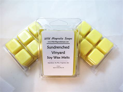 Sundrenched Vineyard Scented Soy Wax Melts 6 Cavity Etsy Scented Soy Wax Melts Scented Soy