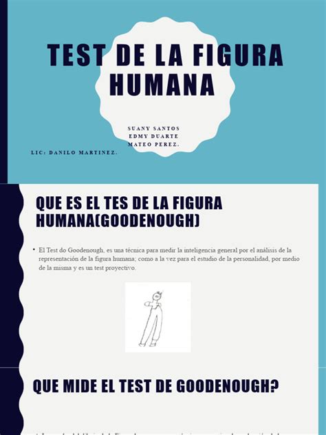 Test De La Figura Humana De Goodenough Pdf Cociente De Inteligencia Psicología Social