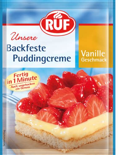 Ruf Backfeste Puddingcreme Vanille Geschmack Ruf Lebensmittel