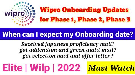 Wipro Onboarding Update 2022 Wipro Japanese Mail Addendum Letter