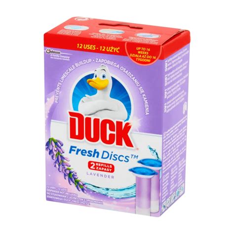 Duck Fresh Discs Krążki do WC Lavender Zapas 12 sztuk