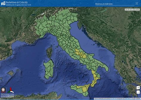 Dipartimento Protezione Civile On Twitter AllertaGIALLA Meteo