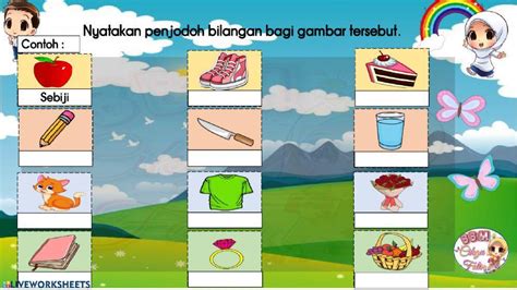 Penjodoh Bilangan Exercise Live Worksheets