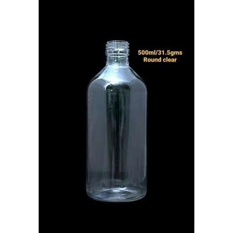 Gps Enterprises Flip Top Cap Ml Round Clear Pharma Pet Bottle At Rs