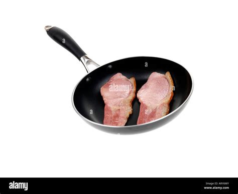 Pan Frying Back Bacon Hi Res Stock Photography And Images Alamy