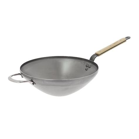 Poêle wok Mineral B Bois 28 cm Marque de Buyer KitchenShop