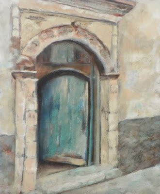 Daily Painters Of Arizona Blue Door Contemporary Still Life Oil