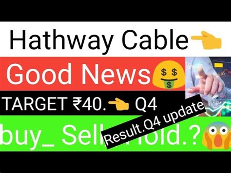 Hathway Cable Share Latest News Hathway Cable Stock Latest Update