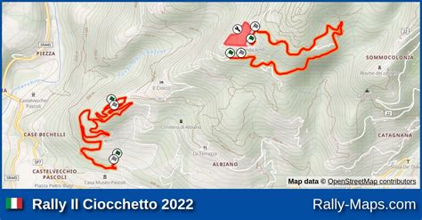 Streckenverlauf Rally Il Ciocchetto Rallyekarte De