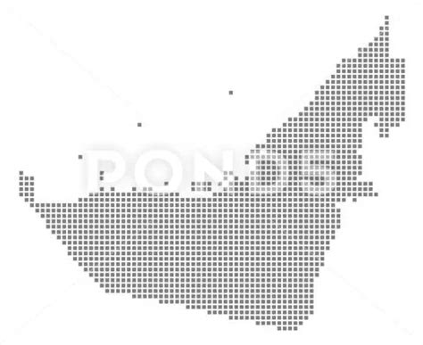 Pixel Map Of United Arab Emirates Vector Dotted Map Of United Arab