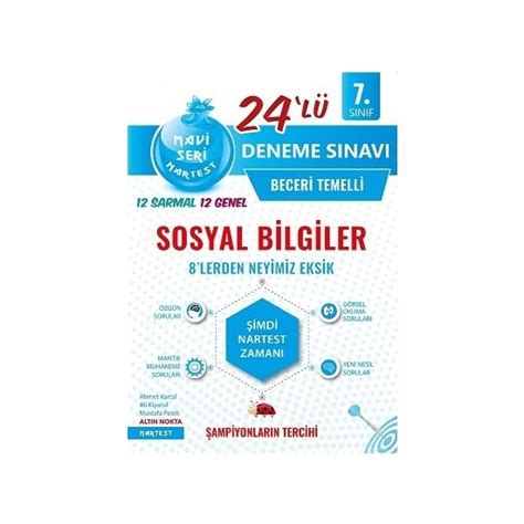 Nartest Yayınevi 7 Sınıf Nar Tanesi Sosyal Bilgiler Beceri Kitabı