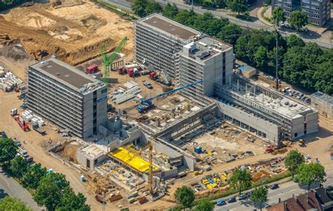 Bochum Aus Der Vogelperspektive Baustelle Zum Neubau Eines B Ro Und