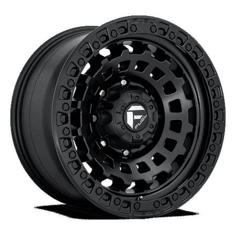 Fuel 1pc Aluminum Rim D633 Zephyr 18x9in Matte Black Finish D63318901750