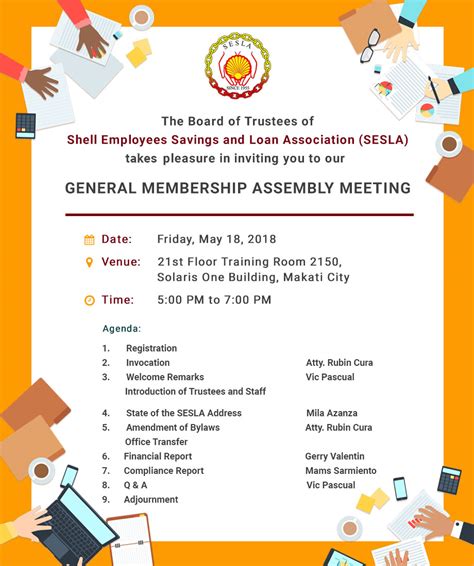 General Membership Assembly Meeting Sesla