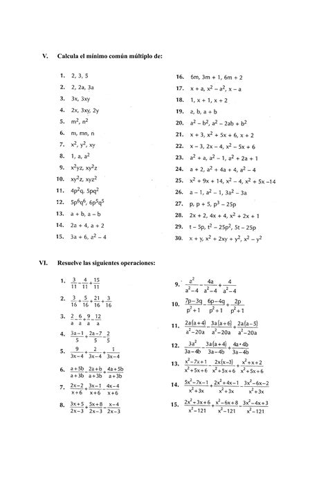 Guia 13 Fracciones Algebraicas Pdf