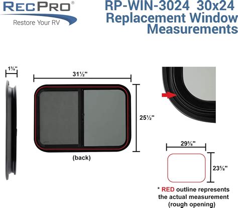 Buy Recpro Rv Window Teardrop Horizontal Slide Rv Window