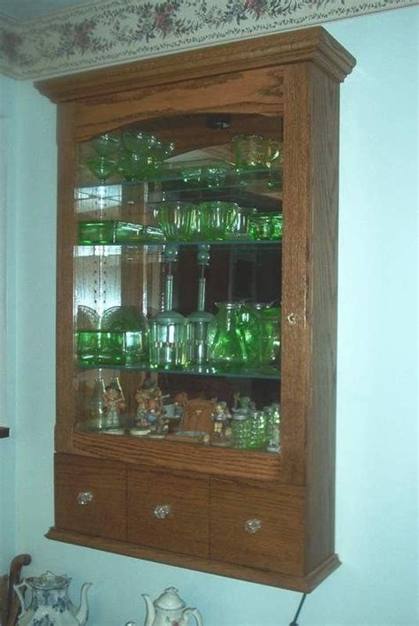 Custom Made Wall Hung Curio Cabinet By Starkwood Designs