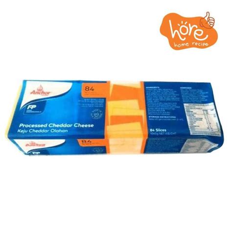 Jual Anchor Processed Cheddar Cheese Sices 84 Slice Orange Di Seller