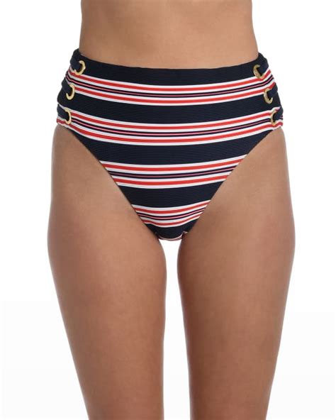 Skinny Dippers Isabelle Sophie High Waist Bikini Bottoms Neiman Marcus