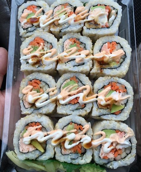 Grilled Salmon Spicy Roll We Burn It All