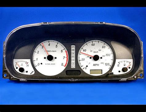 2000 2002 Isuzu Rodeo Dash Instrument Cluster White Face Gauges Ebay