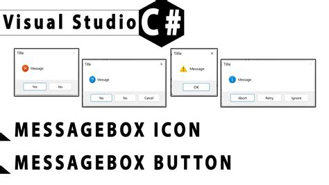 C MessageBox Icon MessageBox Button Preview YouTube