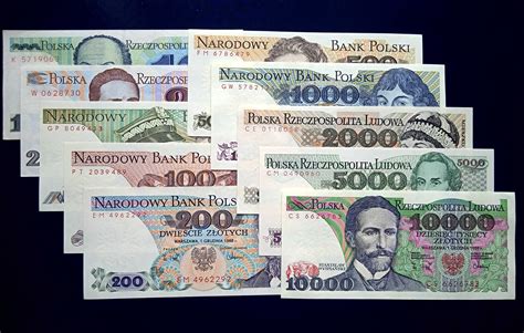 Banknoty Prl Zestaw Szt Cz Stochowa Wyczerpy Anio W Olx Pl