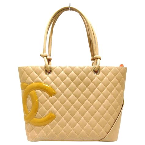 Chanel Cambon Line Beige Pony Style Calfskin Ref Joli Closet