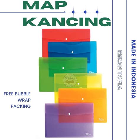 Jual Map Kancing Tebal Map Dokumen Kancing File Bag 1070 Shopee