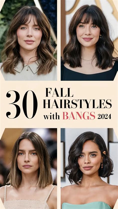 30 Trendy Fall Hairstyles With Bangs 2024 Stylish Bob Layered And Curly Haircuts