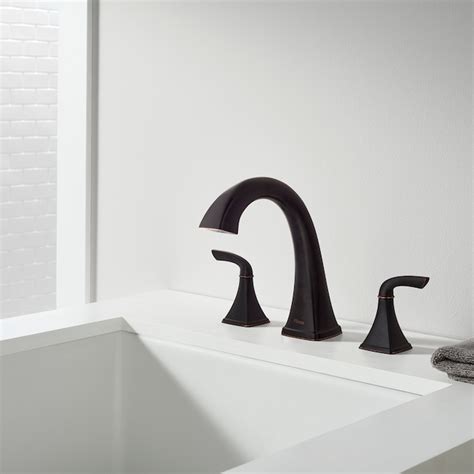 Pfister Bronson Tuscan Bronze 2 Handle Deck Mount Roman High Arc Bathtub Faucet Rt6 5bsy At