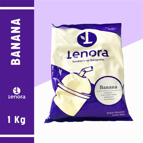 Jual LENORA Bubuk Minuman Banana Powder Drink Rasa Pisang Kemasan 1