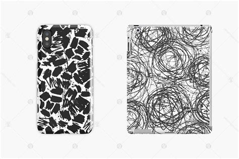 100 Abstract Black&White Patterns on Yellow Images Creative Store