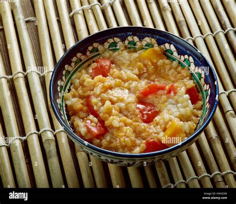 Schurbat Adas Ma Qar Iraqi Lentil Pumpkin Soup Stock Photo Alamy