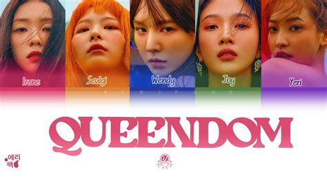 RED VELVET Queendom Tradução codificada em cores Legendado HAN ROM