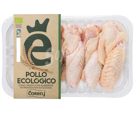 Coren Bandeja De Alitas De Pollo Ecol Gicas Sin Punta Y Con Piel