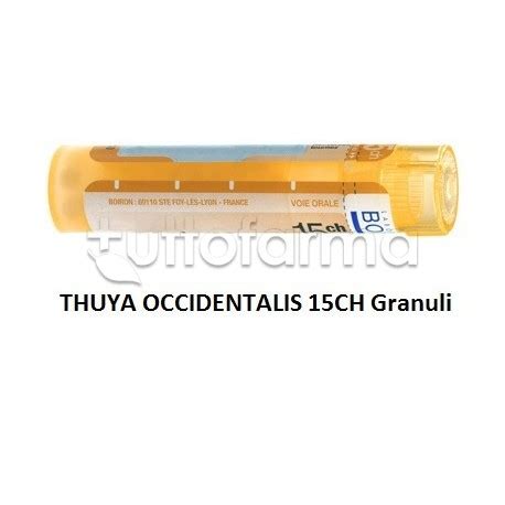 Boiron Thuya Occidentalis 15CH Granuli Omeopatici Tubo Da 4gr TuttoFarma