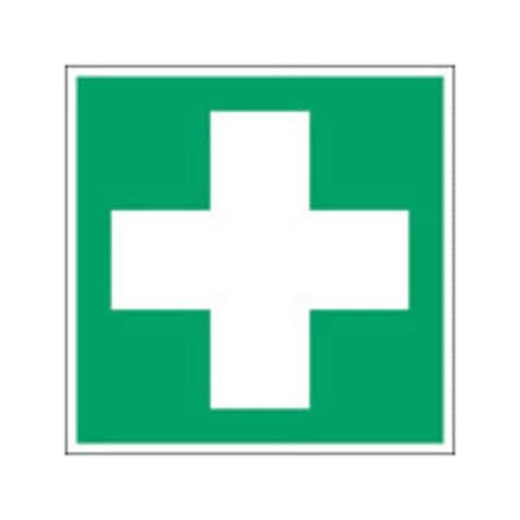 Brady Polypropylene ISO Safety Sign First Aid W X H 400 X 400 Mm