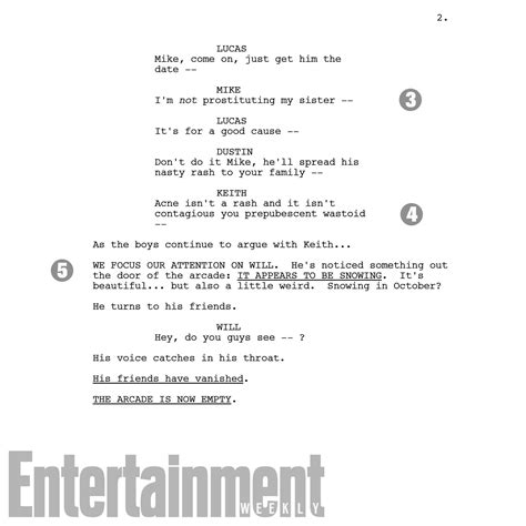 Read Stranger Things Season 2 Script Pages