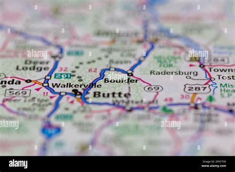 Map Of Boulder Montana Hi Res Stock Photography And Images Alamy