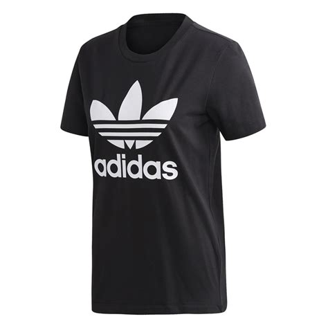 Adidas Originals Woman Trefoil Tee Black White