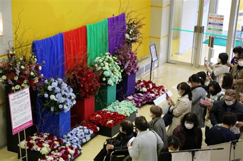 【秋田】フラワーモニュメントで県産花きの魅力をアピール Ja秋田中央会