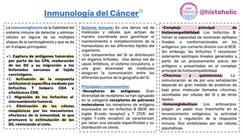 Esquema de Inmunología del Cáncer Inmunología Irene Espinoza Ghersi