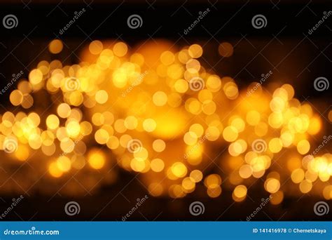 Gold Glitter With Bokeh Effect Stock Photo Image Of Glitter Glowing