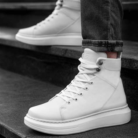 Men's High Top Sneakers - White - DS Kharkiv