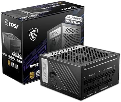 MSI 1000W ATX 3 0 Fully Modular Power Supply MPG A1000G PCIE5