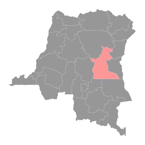 Maniema Province Map Administrative Division Of Democratic Republic Of