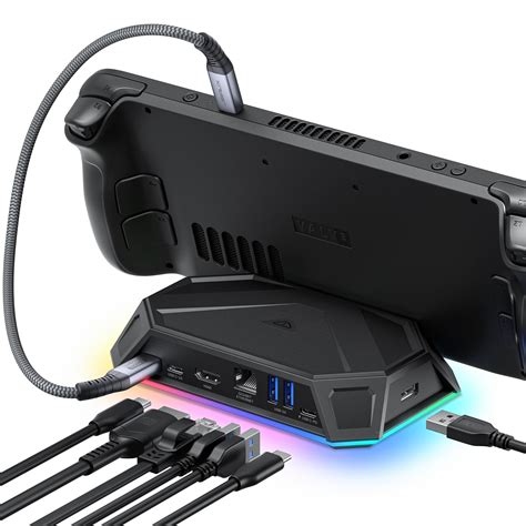 Buy JSAUX RGB Docking Station For Steam Deck OLED ROG Ally Legion Go