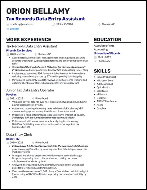 19 Data Entry Resume Examples That Worked In 2025