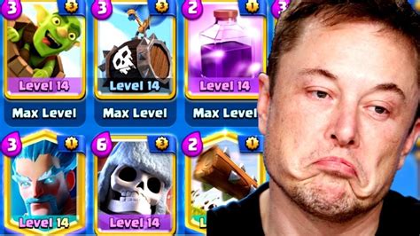 Fun Fight Clash Royale 1 Elon Musk Deck Be Like Youtube